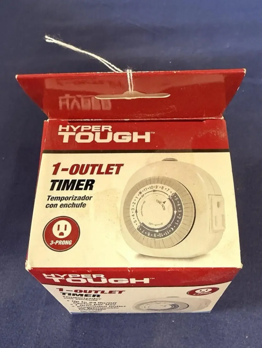 Hyper Tough 1 Outlet Mechanical Indoor Plug In Timer 30 Min Grounded